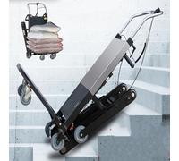 NOOGRRFA Carrello Elevatore Elettrico per Scale,Carrello Elevatore A Forche,capacità di 300Kg,Salita da 3.000 A 6.000 Gradini,Design Cingolato,Pieghevole,Durata della Batteria da 4 A 6Ore,72Ah