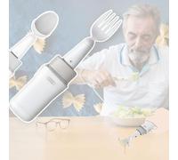 NOOGRRFA Cucchiaio Autostabilizzante per Tremori alle Mani,Strumento per L'alimentazione Assistita,Funzione di Arrotolamento a 360°, Durata della Batteria 3 Ore,per Anziani E Affetti da Parkinson