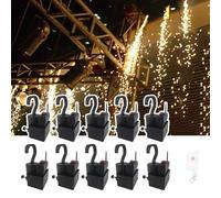 NOOGRRFA Macchina di Scintilla A Freddo Aerea,Controllo di Sparo A Distanza di Fuochi D'artificio,Ricevitore 10pcs,Telecomando,Altezza Spruzzo 1-5m,Cascata di Fuochi D'artificio,per Festa/Matrimonio