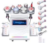 NOOGRRFA Macchina per Cavitazione 9 in 1, Macchina per Scolpire Il Corpo da 80k, Rimozione del Grasso dal Corpo Tramite Radiofrequenza, Fotoringiovanimento,Ringiovanimento Antirughe della Pelle
