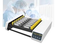 NOOGRRFA Miscelatore Vortex A Rulli Alti E Bassi, 20-80Giri/Min, Rulli 6/8, Oscillazione E Rotolamento, Provette da Centrifuga 10x50ml/14x50ml, Φ6-34mm, Display LCD, Timer 1-24h, per Laboratori,8Pro