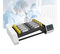 NOOGRRFA Miscelatore Vortex A Rulli Alti E Bassi, 20-80Giri/Min, Rulli 6/8, Oscillazione E Rotolamento, Provette da Centrifuga 10x50ml/14x50ml, Φ6-34mm, Display LCD, Timer 1-24h, per Laboratori,6Pro