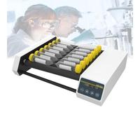 NOOGRRFA Miscelatore Vortex A Rulli Orizzontali,6/8 Rulli,20-80Giri/Min,10 Provette da Centrifuga da 50Ml/14 da 50Ml,Φ6-34Mm,Distanza tra I Centri 34Mm,con Timer da 1 A 24Ore,Design Antibloccaggio,8H