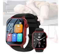 NOOGRRFA Orologio Anticaduta Per Anziani,Bracciale Con Schermo Curvo,Schermo Hd Da 1,83",Videochiamata,Con Tracciamento Gps,Avviso Sos,Allarme Caduta,Promemoria Eventi,Monitoraggio Della Salute A