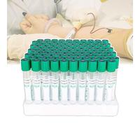 NOOGRRFA Provetta per Prelievo del Sangue da Laboratorio,Provetta per Prelievo del Sangue Sottovuoto da 5Ml,Chiusura Ermetica,Codifica Personalizzata,Pressione Negativa,Materiale Pet,100pcs,Green
