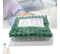 NOOGRRFA Provetta per Prelievo di Sangue con Eparina di Litio,Provette per Prelievo di Sangue Vacutainer,0,5Ml/1Ml,Materiale Plastico,Microprelievo di Sangue,Design A Bocca di Pala,100 Pezzi,1ml