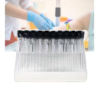NOOGRRFA Provette per Prelievo del Sangue, Provetta per Prelievo del Sangue Sottovuoto da 2Ml, Chiusura Ermetica, Codifica Personalizzata, Pressione Negativa, Materiale Pet, 100 Pezzi,Black