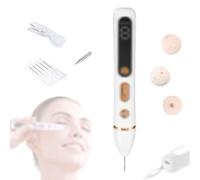 NOOGRRFA Strumento di Bellezza al Picosecondo,con Ago Sostituibile,9 Livelli di Potenza,Testa della Lampada con Luce Ausiliaria A LED,Ricarica USB,Sicuro E Indolore,per Lentiggini,Macchie Scure,Gold