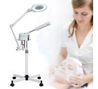 NOOGRRFA Vaporizzatore per Il Viso con Lampada di Ingrandimento 8X, Nano Atomizzazione, Nebulizzazione da 3-5 Minuti, Volume di Atomizzazione da 0 A 400Ml, Serbatoio dell'Acqua da 600Ml, per Il Viso