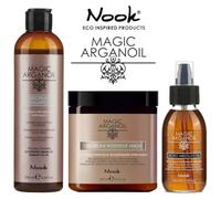 NOOK MAGIC ARGAN OIL DISCIPLINE SHAMPOO MASCHERA + SECRET OIL KIT LISCIANTE