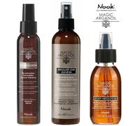 NOOK MAGIC ARGANOIL SECRET POTION + ABSOLUTE LEAVE-IN + OIL KIT RICOSTRUZIONE