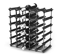 NOOK® portabottiglie per vino impilabile Medium Kit per fino a 30 bottiglie - scaffale modulare per bottiglie / supporto per bottiglie di vino, espandibile in modo flessibile, salvaspazio