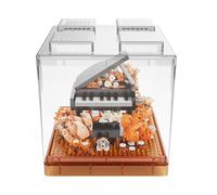 NOOLY Blocchi da Costruzione Fiore con Copertura Platica per la Decorazione della Casa e dell'Ufficio KLJMH-01 (Pianoforte, 800 Pezzi)