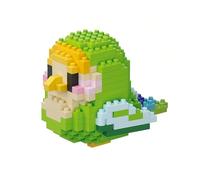 NOOLY Pappagallo Micro Mattoni da Costruzione Kit Uccello Thmed Blocchi Set Decorazione per Casa e Ufficio WKLJM-01 236 Pezzi (Oro e Verde)