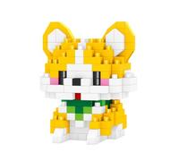 NOOLY Set di Costruzioni Micro Corgi dai 8 Anni 200 Pezzi WKLJM-12 | Modello 3D Fai-da-te, Mattoncini per Adulti e Ragazzi Ragazze, Regalo per gli Amanti dei Cani