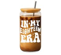 NOOMII Divertente regalo per il 18° compleanno per ragazze, idee regalo uniche per lei, regalo per il 18° compleanno delle ragazze, bicchiere regalo da 473 ml, regalo speciale per donne