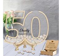 NOONATIVE Personalizzato Numero Libro degli Ospiti di Nozze,Costume Alternativa al Registro degli Ospiti Cartello con Nome Testo e Cartello Cuori in Legno per Nozze Anniversario Compleanno Festa