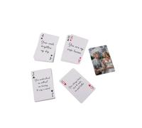 Noonedibs Carte da gioco personalizzate con 54 motivi per cui ti amo - Alternativa unica all'album fotografico, anniversario di carta, cose che amo di te, carte da gioco personalizzate con foto