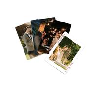 Noonedibs Libro degli ospiti con mazzo di carte, alternativa all'album fotografico personalizzato, carte da poker per matrimoni, unico e memorabile per gli sposi, carta da gioco personalizzata per
