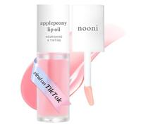 NOONI Olio per labbra coreano - Applepeony | Tinta per labbra, a lunga tenuta, idratante, rimpolpante, rivitalizzante per labbra secche, impermeabile, non si stacca, vegano, regalo, 0,12 fl oz