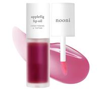 NOONI Olio per labbra coreano vegano ai semi di mela - Applefig | a lunga durata, idratante, rimpolpante, rivitalizzante per labbra secche, impermeabile, non si stacca, idratante, nutriente