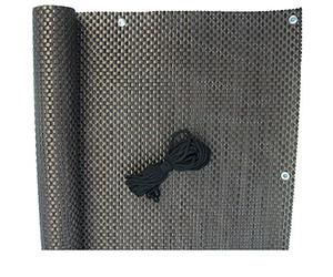 Noor Balkonblende Exclusive Rattan 0,90 x 3 m / Copper Balcony Surrounding Fence Screening Scherma Schermo Privacy Schermo parabrezza