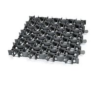 NOOR Griglia Professionale per Prato Connect 50 x 50 x 4 cm, Sistema a Incastro