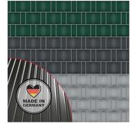 NOOR Strisce frangivista PP PRO EXTRASTARK per Recinzione a Doppia Asta, Protezione per recinzioni, Antracite, 0,19 x 2,55 m, Spessore 1,5 mm, scanalate, opache, Antivento e frangivista, Prodotte in