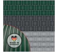NOOR Strisce frangivista PP PRO EXTRASTARK per Recinzione a Doppia Asta, Rotolo di Protezione della Recinzione, Colore Verde, 0,19 x 2,55 m, Spessore 1,5 mm, scanalate, opache, Antivento e