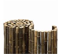NOOR Tappetino in bambù Black Edition, 1,00 x 2,50 m, in bambù Naturale, con Filo Forato per la Massima stabilità, Protezione dal Vento per terrazze e balconi, 154BLACK10X2 (Altezza x Larghezza), 1 x