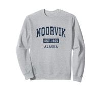 Noorvik Alaska AK Vintage Sports ha affermato il design navale Felpa