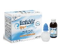 Noos LINFOVIR IPERWASH SOLUZIONE SALINA IPERTONICA TAMPONATA 8 FLACONI DA 60 ML + 1 EROGATORE NASALE