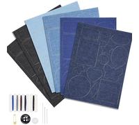 Noosverl Toppe termoadesive per interni ed esterni, set di 6 decorazioni per la riparazione, per vestiti, pantaloni, tessuto, toppe termoadesive per fai da te, per adulti e bambini, 20 x 15 cm