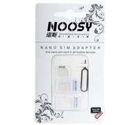 Noosy Adattatori da NANO SIM a SIM Card Standard Classica 4 in 1 ( Nano Sim + Micro Sim + Sim Standard ) + Estrattore Sim