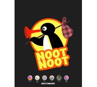 Noot Noot Pingu Sketchbook: 120 pages, 8.5x11 inches, Blank Pages, White paper, Sketch, Doodle and Draw
