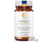 Nootropico - Integratore Memoria e Concentrazione con Bacopa Monnieri, Ginkgo Bi