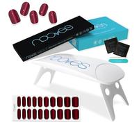 NOOVES - Confezione di pellicole gel per unghie Red Cat - Cat Eye 20 pezzi + lampada per asciugare le unghie UV/LED, unghie gel semi-curate di alta qualità, gel per unghie, adesivi per unghie, con 1
