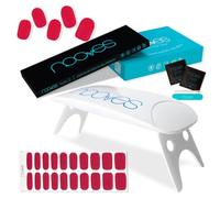 NOOVES - Set Strisce per Unghie in Gel Glitter 20 Pezzi + Lampada UV/LED per Asciugatura, Unghie in Gel Semi-Curato Premium, Adesivi per Unghie Gel, Inclusa 1 Lima per Unghie