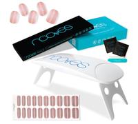 NOOVES - Set Strisce per Unghie in Gel Glitter 20 Pezzi + Lampada UV/LED per Asciugatura, Unghie in Gel Semi-Curato Premium, Adesivi per Unghie Gel, Inclusa 1 Lima per Unghie