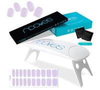 NOOVES - Set Strisce per Unghie in Gel Soft 20 Pezzi + Lampada UV/LED per Asciugatura, Unghie in Gel Semi-Curato Premium, Adesivi per Unghie Gel, Inclusa 1 Lima per Unghie