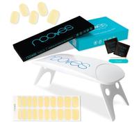 NOOVES - Set Strisce per Unghie in Gel Soft 20 Pezzi + Lampada UV/LED per Asciugatura, Unghie in Gel Semi-Curato Premium, Adesivi per Unghie Gel, Inclusa 1 Lima per Unghie