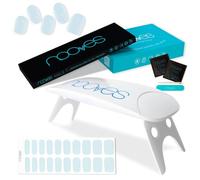 NOOVES - Set Strisce per Unghie in Gel Soft 20 Pezzi + Lampada UV/LED per Asciugatura, Unghie in Gel Semi-Curato Premium, Adesivi per Unghie Gel, Inclusa 1 Lima per Unghie