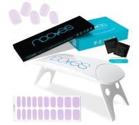 NOOVES - Set Strisce per Unghie in Gel Soft 20 Pezzi + Lampada UV/LED per Asciugatura, Unghie in Gel Semi-Curato Premium, Adesivi per Unghie Gel, Inclusa 1 Lima per Unghie