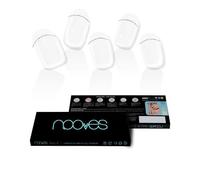 NOOVES Strisce per Unghie in Gel Semipolimerizzato | French - LUXE - Trasparente - Francese | Qualità salone, lunga durata, facili da applicare e rimuovere, resistenti alle scheggiature| 20