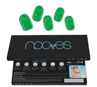 NOOVES Strisce per Unghie in Gel Semipolimerizzato | giada glitter - verde | strisce per unghie in gel semi-durato| adesivi per unghie semi-permanenti in gel| gel per nail stickers| unghie