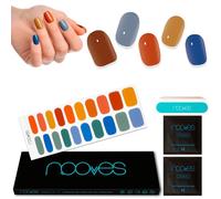 NOOVES Strisce per Unghie in Gel Semipolimerizzato | Nature's Canvas - Multicolore| Strisce per unghie in gel semi-durato| Adesivi per unghie semi-permanenti in gel| Gel Nail stickers|