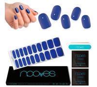 NOOVES Strisce per Unghie in Gel Semipolimerizzato | Royal Blue - Blu| Strisce per unghie in gel semi-durato| Adesivi per unghie semi-permanenti in gel| Gel Nail stickers| Unghie in gel
