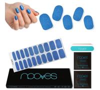 NOOVES Strisce per Unghie in Gel Semipolimerizzato | Sea Water - Blue | Strisce per unghie in gel semi-duraturo | Adesivi per unghie semi-permanenti in gel| Gel Nail stickers| Unghie in gel