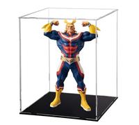 Noowye All-Might Action Figura Anime All-Might Statua in piedi, 28 cm, con vetrina acrilica dei cartoni animati, statua in PVC, regalo