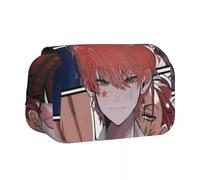 Noowye Anime Killua zaoldyeck Astuccio grande GON·Freecss/Hisoka Doppia Cerniera Anime Merchandise Back to School, Tipo 2., 21*7.5*10CM, Cartella portadocumenti